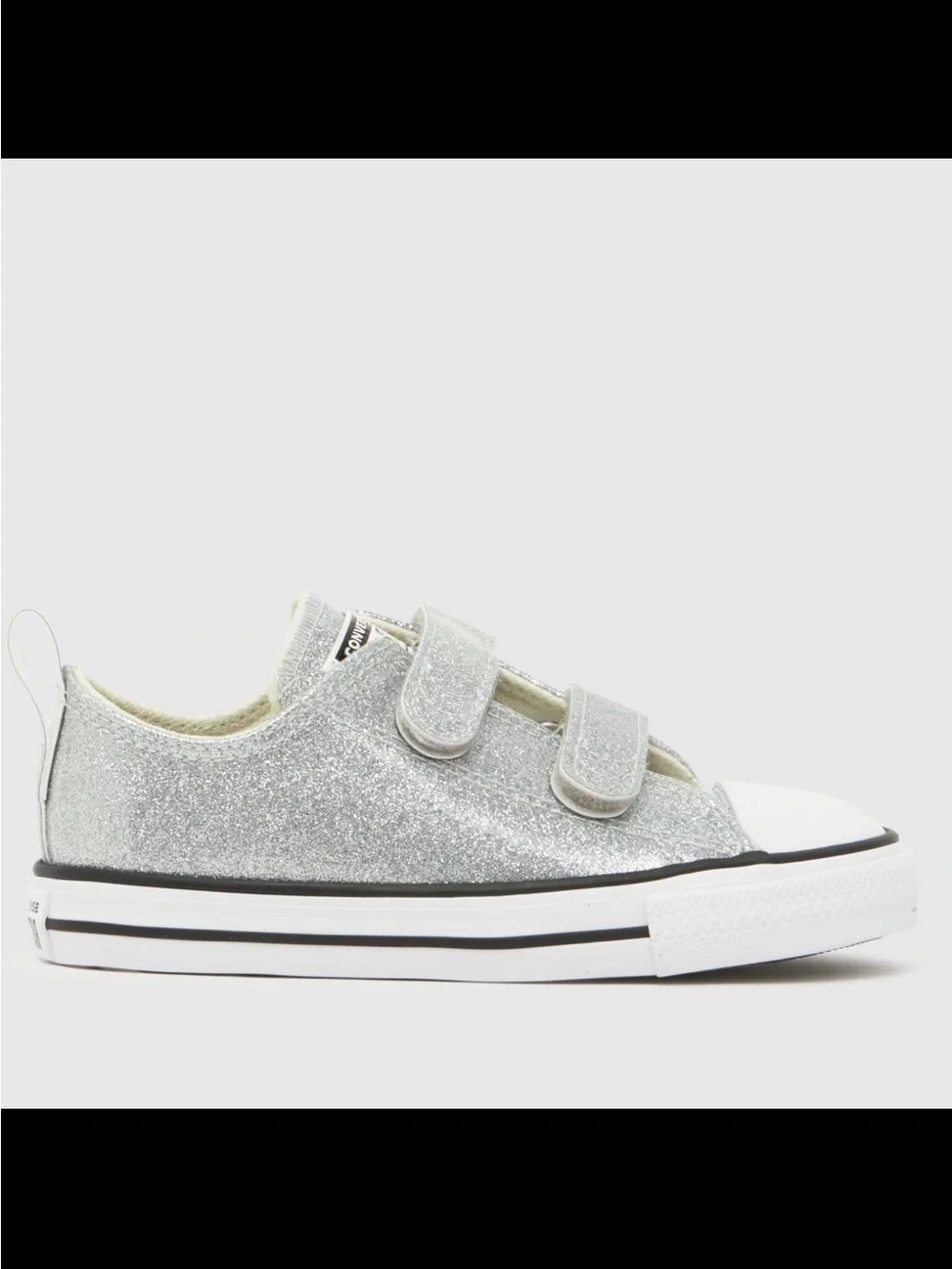 ✨ Converse All Star Silver Glitter Sneakers Toddler 7 ✨